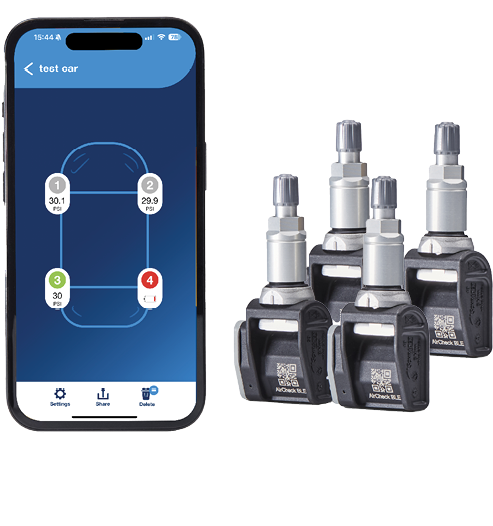 PN 29501-4: AirCheck BLE TPMS retrofit kit with 4 x BLE