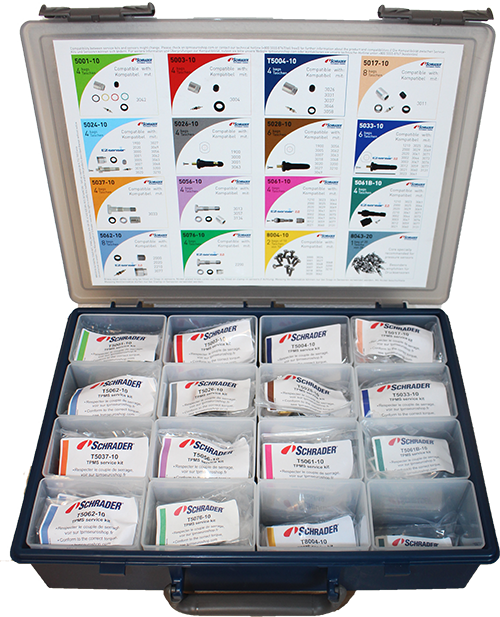 Caja del kit de servicio Schrader