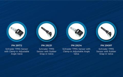 Schrader Launches New OE Replacement TPMS Sensors for Chrysler, Dodge, Ram, Jeep, Volkswagen, Subaru, Toyota, Infiniti and Acura Applications  